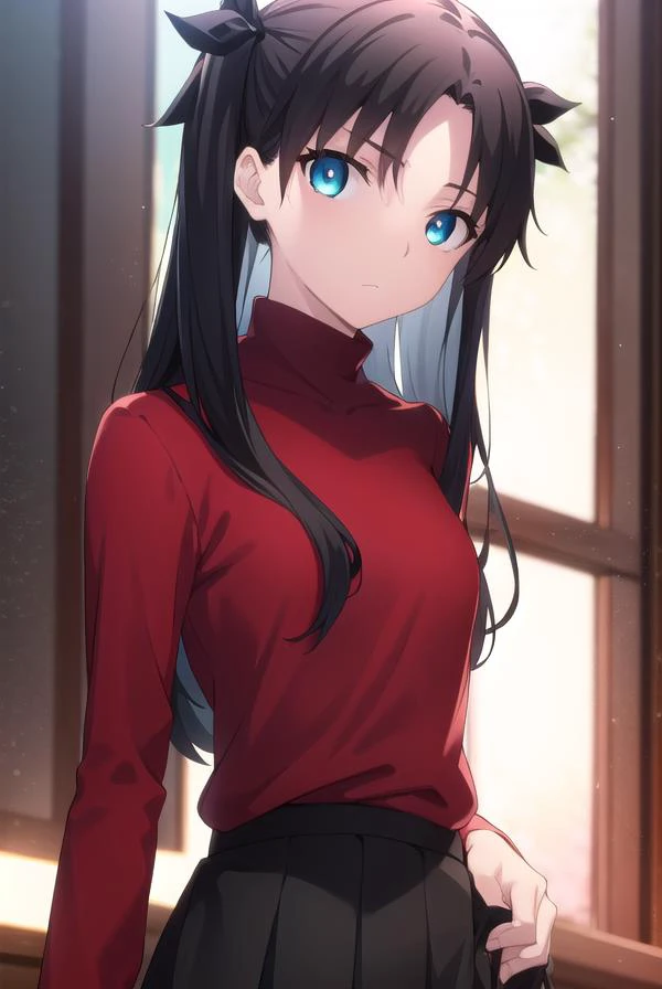 rintohsaka, <lyco:rin tohsaka ubw-lyco-nochekaiser:1>,
rin tohsaka, aqua eyes, (black hair:1.2), hair ribbon, long hair, ribbon, sidelocks, two side up, (parted bangs:1.5),
BREAK black skirt, black thighhighs, long sleeves, miniskirt, pleated skirt, red sweater, skirt, sweater, thighhighs, turtleneck,
BREAK indoors, classroom,
BREAK looking at viewer, (cowboy shot:1.5)
BREAK <lyco:GoodHands-beta2:1>, (masterpiece:1.2), best quality, high resolution, unity 8k wallpaper, (illustration:0.8), (beautiful detailed eyes:1.6), extremely detailed face, perfect lighting, extremely detailed CG, (perfect hands, perfect anatomy),