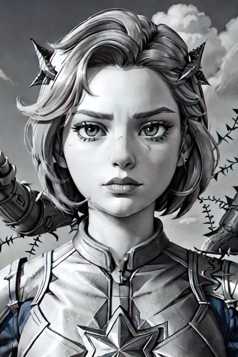 <lora:android_18_v110:0.6>,nd18, 1girl, android 18, blonde hair, blue eyes, belt, jeans, pearl_necklace, bracelet, black gloves, white shirt, short hair, short sleeves, earrings, blue pants, open vest, black vest,
<lora:add_detail:1.00>,
<lora:epiNoiseoffset_v2-pynoise:1.00>,
<lora:Concept - Necromancer Lover:0.5>, 
necr0mancer, skeleton, skull, bone, ribs, flower, from side, (1other), 1girl/1girl,