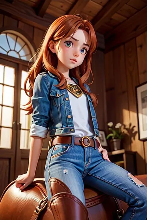 analog photo, a tiny girl, 18yo, (flat chest):0.6, ginger hair, shiny skin, beautiful detailed face, beautiful detailed skin, detailed environment, detailed aquamarine eyes looking at viewer, a girl dressed at jeans sitting in the saddle on a horse, she is looking a little nervous, farm background, sweat:0.7
BREAK,
Porta 160 color, shot on ARRI ALEXA 65, bokeh, sharp focus on subject, shot by Don McCullin, <lora:ReaLora:0.45> <lora:ShinyOiledSkin_v20-LyCORIS:0.2>