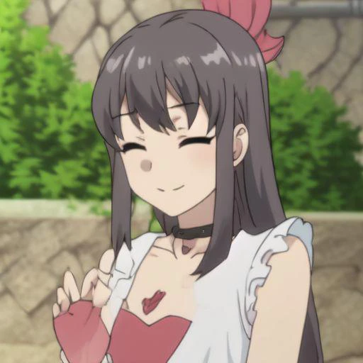 Uzuki Hirokawa, outdoors, SFW
<lora:Seishun Buta Yarou:0.6>, 8k, masterpiece, absurdres, anime, close your eyes happy smile headband hot sexy small silver heart necklace earrings shake head down long hair stripper touching your finger hand with hot big boob