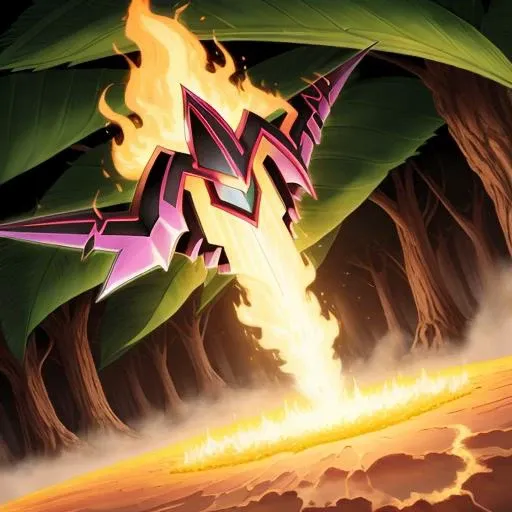 <lora:yugioh:1>,Plant,Pyro,Earth,Earth, glowing, yugioh style, yugioh monster, duel monster