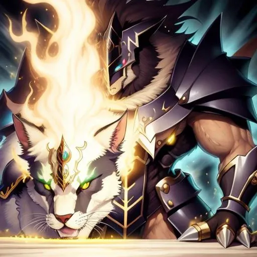 <lora:yugioh:1>,Aqua,Beast-Warrior,Dark,Divine, glowing, yugioh style, yugioh monster, duel monster