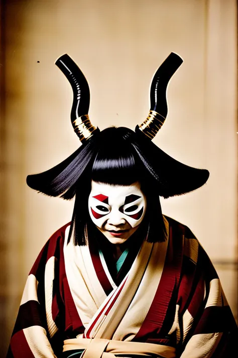 yokai , a yokai in a costume, art photography