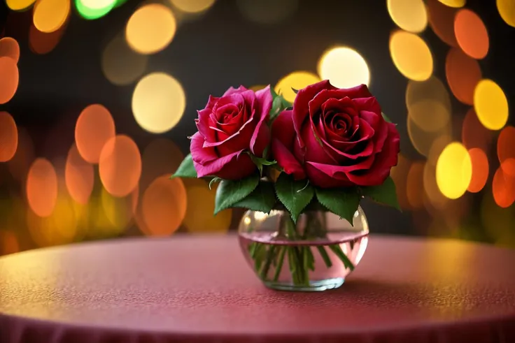 <lora:gelios40bokeh_v2-000007:0.7>,gel40bo,(rose on the table:1.3), (bokeh:1.4), (macro:0.5),
