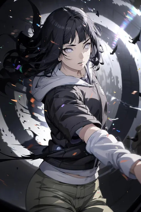 absurdres, (best quality), (masterpiece),(ultra-detailed:1.2),(photorealistic:1.1),(highres),from above,Yin Yang background, (magic circle:1.2),silhouette ,
1girl,angry,
(motion blur:1.7) ,speed lines ,
<lora:Hinata[boruto]V2:0.8> ,hinata\(boruto\), purple hoodie, brown pants, black shirt,glowing eyes,
(wind:1.4),(swirling:1.3) ,
<lora:anime_minimalist_v1-000020:-0.3>,
<lora:flat2:-0.3>,
<lora:LowRa:0.3> ,