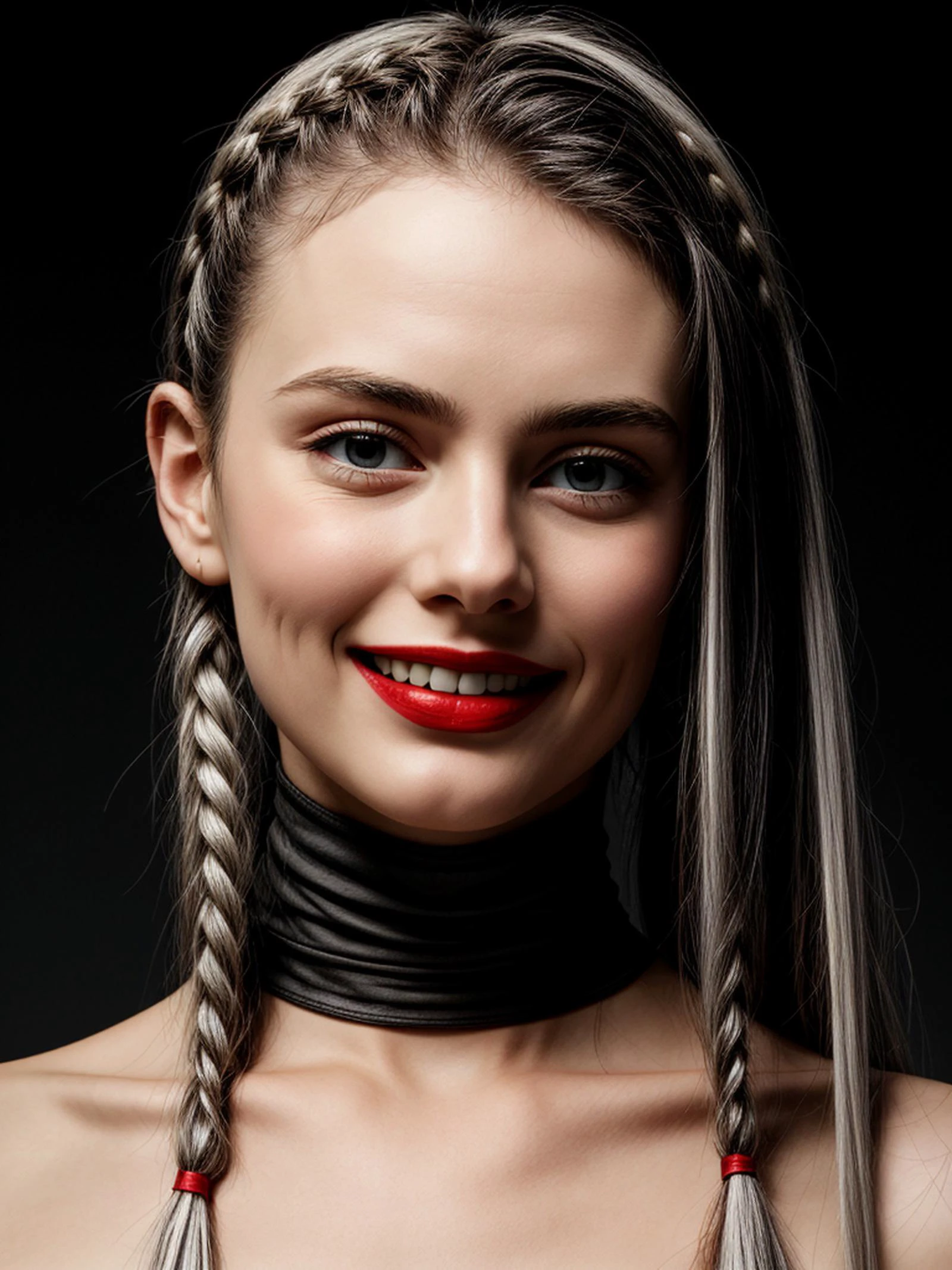 murderer, sadistic, evil grin, orin, orin baldurs gate, Orin-The-Red, White milky skin, white skin, gray skin, black veins, braided hair, White Eyes, wearing head ornament, red armor, white hair, turn back, portrait,
<lora:body-bst_sze:-0.3>, <lora:enhace-slider-Detail Slider V2 By Stable :1.0>