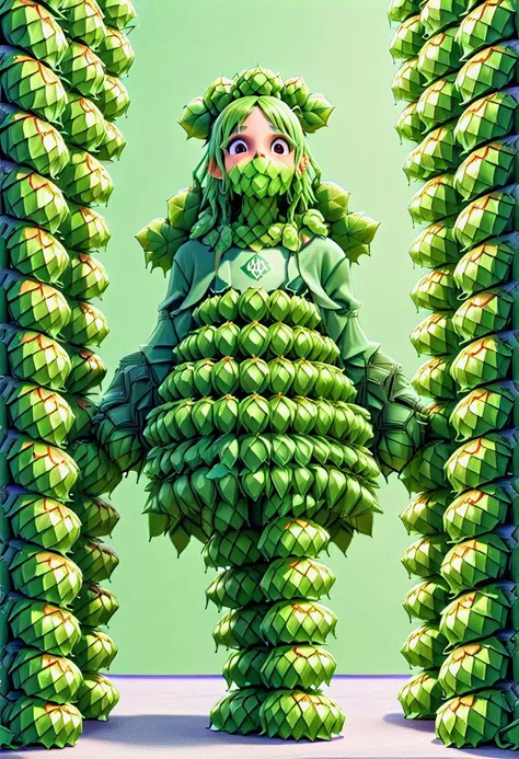 an elf wearing a jacket made of  ral-hops <lora:ral-hops:1>