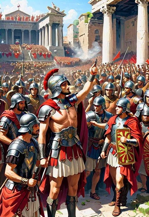 During the year 238 AD, the Roman Empire, there were hundreds of fights and arguments between generals and politicians