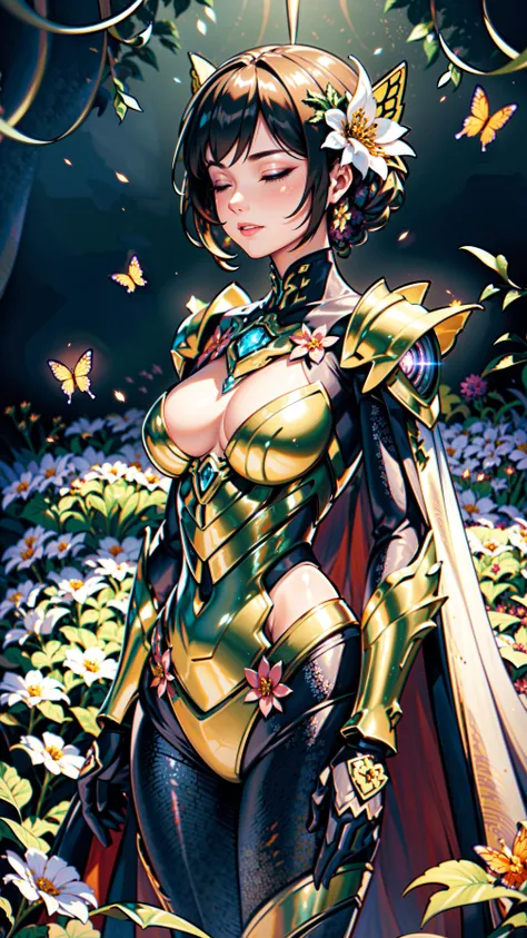1female,3 years old,Small loli,bit girl,smallunderboob,Raised sexy,Pornographic exposure, 独奏,(Background with:Surrounded by a sea of flowers,china rose,rosette,chrysanthemums) She has very short blonde hair,standing on your feet,Sweat profusely,drenched all over the body,seen from the front, hair straight, mostly cloudy sky,(((tmasterpiece),(Very detailed CG unity 8K wallpaper),best qualtiy,cinmatic lighting,detailed back ground,beatiful detailed eyes,Bright pupils,(Very fine and beautiful),(Beautiful and detailed eye description),Black eyes,Redlip,ultra - detailed,tmasterpiece,)),facing at camera,(The upper part of the body),A high resolution,ultra - detailed),revealing breasts,Bare genitalia, Bulge,legs are open,sexyposture,Camel toes,frontage,Gold Saint Seiya,wonder women(Wearing:White transparent sex robe,Iron Man uniform)cyber punk style