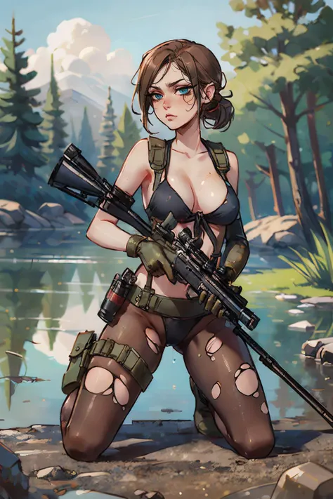 Have a rifle　fullnude　animesque