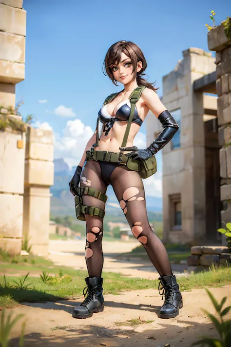 Menina forte em suas costas olhando por cima de seus ombros, longos cabelos ruivos, pele clara, corpo inteiro, coxas grossas, medium breasts, large buttocks, olhos detalhados e definidos com delineador, sbikini, TIC, 3D rendering character art, 8k, Arte de personagem 3D, conceito de personagem realista, motor 3d irreal, circunstanciado