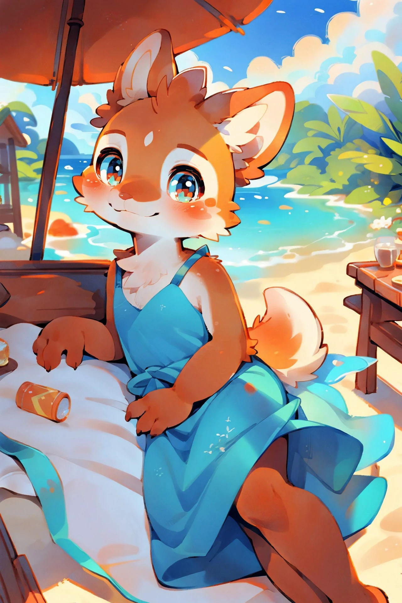 ASCII<lora:add_detail:1>, <lora:Furtastic_Detailer:0.7>, (wildlife|fashion) photography, masterpiece,
(three quarter back) view, backside, over the shoulder, POV, dynamic angle,
furry female, anthro [chinese dragon], <lora:cuedrangon1-000016:0.3>, detailed and extremely fluffy body fur, glossy fur,
rendered eyes, cute-fine-face, small breasts, flat chest,
simple maxi dress in a sunset-inspired ombre, golden bracelet,
lying on the side on an ornamented couch,
uploaded on e621, by Beatrice Ethel Lithiby, by Youjomodoki, by Tofu Froth, (by manmosu marimo:0.7), (by dagasi:0.5), by Tarakanovich,
<lora:FurryCoreV2New-07:0.5>, furrycore,
<lora:MikaPikazoStyle:0.5> , MikaPikazo,
<lora:shouhuiline:0.5> , shouhui,
<lora:cure v1:0.5> , zhiyu, cure,
Curious,
[[[fox], diane foxington, <lora:dianefoxingtonv5:0.3>]],
at the beach, noon, decorated cozy garden patio, magical garden,
Bora Bora in French Polynesia,, Crystal-clear turquoise waters gently lapping at the beach, coconuts,
highly_detailed_face, symmetrical_eyes, cinematic composition, hi res, 8k, cinematic lighting, stunningly beautiful, concept art, highly detailed,
masterpiece, best quality, realistic, (intricate:0.9), (high detail:1.4), film photography, sharp focus,