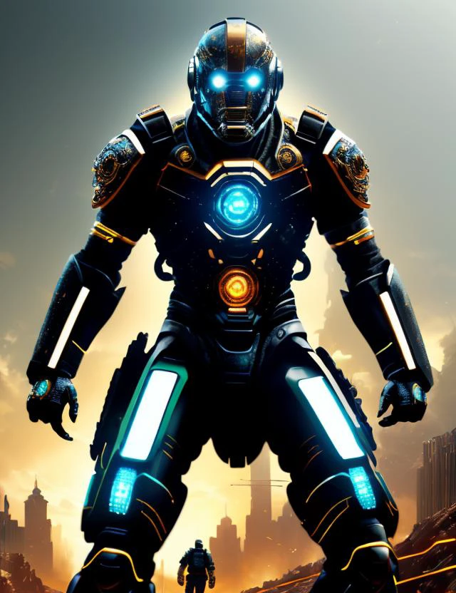 ((best quality)), ((masterpiece)), ((realistic,digital art)), (hyper detailed),DonMCyb3rN3cr0XL Beaded Accents,,Adjustable Waist,,Knee Pads,,Layered Look , octane rendering, raytracing, volumetric lighting, Backlit,Rim Lighting, 8K, HDR, <lora:CyberNecroTechSD1.5-000006:0.8>