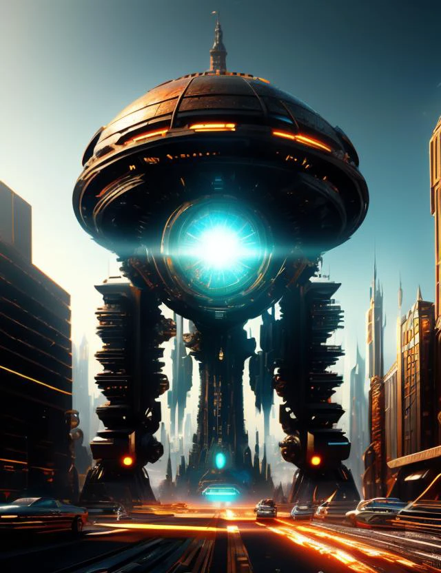 ((best quality)), ((masterpiece)), ((realistic,digital art)), (hyper detailed),DonMCyb3rN3cr0XL Town, octane rendering, raytracing, volumetric lighting, Backlit,Rim Lighting, 8K, HDR, <lora:CyberNecroTechSD1.5-000006:0.8>