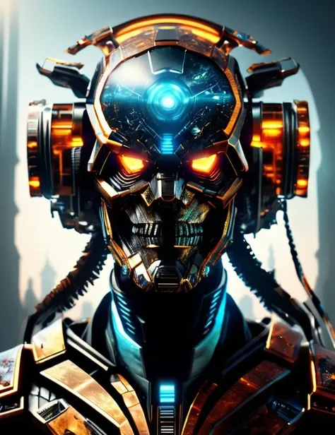 ((best quality)), ((masterpiece)), ((realistic,digital art)), (hyper detailed),DonMCyb3rN3cr0XL Dip Dye Wash,,Ribbons, , octane rendering, raytracing, volumetric lighting, Backlit,Rim Lighting, 8K, HDR, <lora:CyberNecroTechSD1.5-000006:1.0>