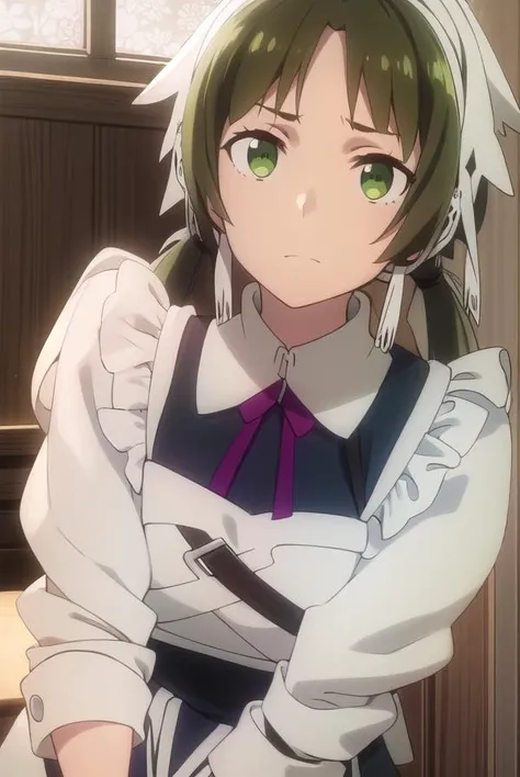 izettalotte, <lora:izetta lotte s1-lora-nochekaiser:1>,
lotte, brown hair, twintails, (green eyes:1.3), low twintails,
BREAK apron, maid, maid headdress, maid apron,
BREAK indoors,
BREAK looking at viewer, dynamic pose,
BREAK <lyco:GoodHands-beta2:1>, (masterpiece:1.2), best quality, high resolution, unity 8k wallpaper, (illustration:0.8), (beautiful detailed eyes:1.6), extremely detailed face, perfect lighting, extremely detailed CG, (perfect hands, perfect anatomy),