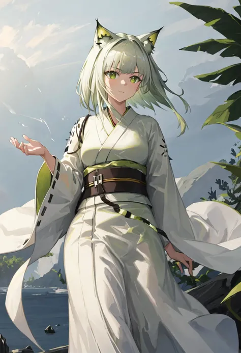 best quality, masterpiece, highres, solo, {kal_tsit_arknights:0.90}, {white kimono:1.35}, {red hakama:1.35}, {wide sleeves:1.20}