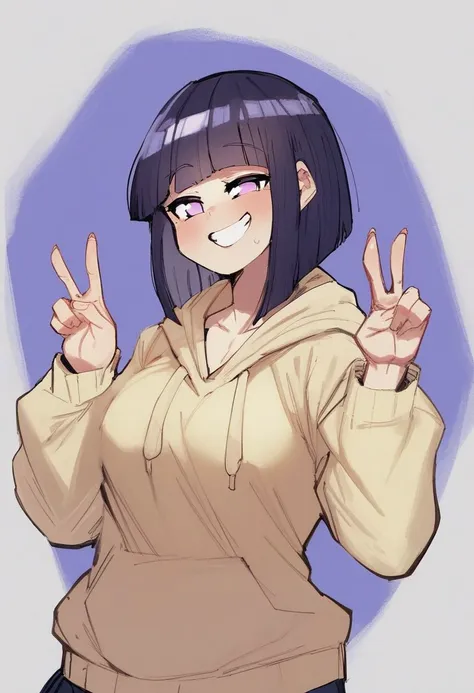 score_9, score_8_up, score_7_up, score_6_up, BREAK hyuuga hinata,hoodie, smile, double v, breasts
PONYXL_Embo_ownwaifu