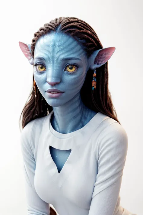 best quality, extra resolution, close up portrait of (AIDA_LoRa_Neytiri:1.3) <lora:AIDA_LoRA_Neytiri:0.66> as cute girl, pretty face, (rseemma:1.1) <lora:RSERomantic_RSESofiko_RSEEmma-v1:0.1>, , funny, happy, playful, intimate,  with camera, wearing sweater, cinematic, studio photo, kkw-ph1, (colorful:1.1), (light theme:1.1) <lora:lit:0.2>, <lora:tangbohu-detailer_1.0:1>, photorealistic <lora:xiaoshazi:0.1>, (white background:1.3)