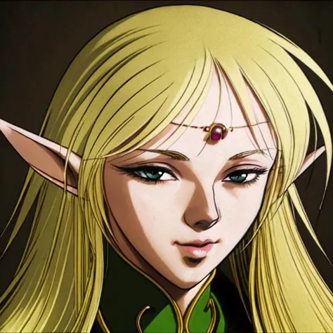 ((masterpiece, best quality, detailed)), 1girl, colerful lighting, deedlit, elf, Blond long Hair, looking at viewer, cute, Portrait<lora:Deedlitv10:0.7>
