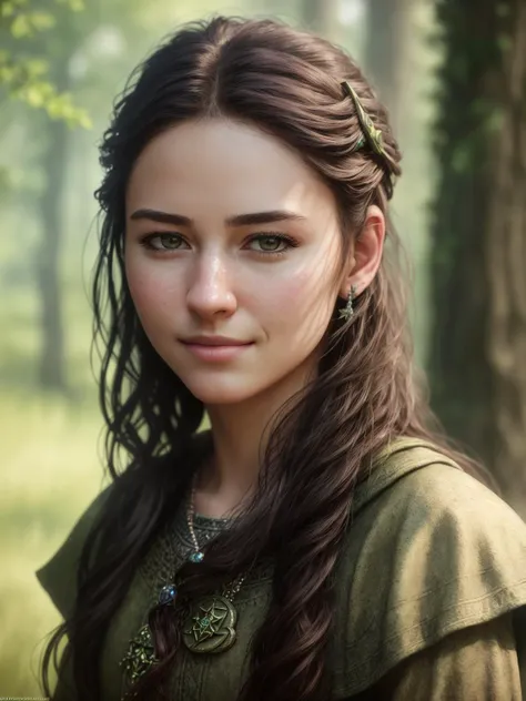 realistic RAW photo of 18 year old gorgeous druid 1girl posing in full outfit in Skyrim. 4k, 8k, HDR, (depth of field:1.1), bokeh, ultra detailed, (slim skinny figure:1.2), bloom, ray tracing, [crisscross], wide angle lens, (sharp focus:1.2), detailed eyes, luscious lips, intricate high detailed skin, intricate details, hyperdetailed, f/5.6, absurdres, professional, (photorealistic, photo-realistic, realism, hyperrealism, art photography, analog:1.5), award winning masterpiece, (adventurous|mischievous:1.2) smirk facial expression, Fujifilm XT3