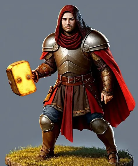 wjqhammer young man, cleric in battlefield, intricate and detailed, <lora:wjqhammer-15:0.7>