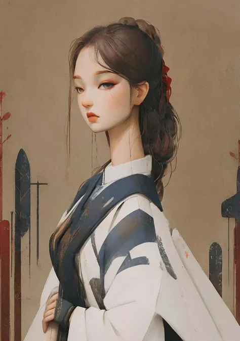 1girl, solo, <lora:fugu:1>