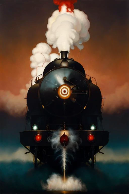 full steam ahead, abstract, surreal, horror,