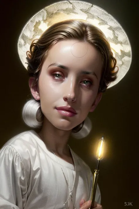 ((detailed)), ((masterpiece)), ((best quality)), Impressive, Mind-blowing, (4K), Woman, Digital painting, Digital design, Theatrical lighting, Intense lighting, Striking illumination, Magnification, Compressed perspective, embedding:ErinNobodySD15,