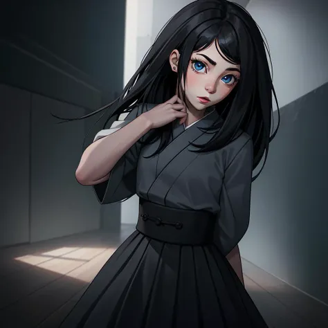 polina, blue eyes, 1girl, solo <lora:polina:0.5>, looking at another,
<lora:LowRA:0.2> dark theme,