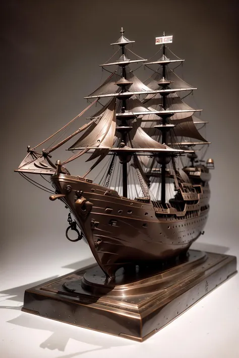 SculpAI, a ship <lora:BronzeSculpture:1.0>