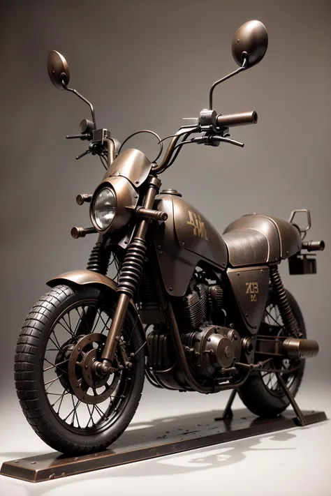 SculpAI <lora:BronzeSculpture:0.8>a motorbike