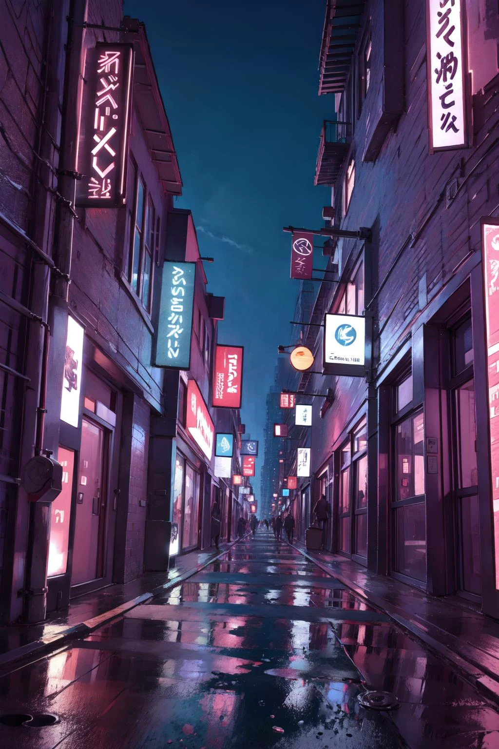 extremely detailed CG unity 16k wallpaper,best quality,extreme quality,masterpiece,ultra-detailed,illustration,detailed light,an extremely delicate and beautiful,trim,incredibly absurdres,ray tracing,reflection light,clear sky,outside,beautiful,pretty,perfect,fantastic scenery,pure,clear,stunning,attractive,night <lora:Neno:0.8> Neon Light