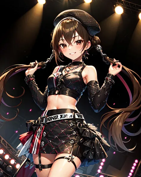 {{{Masterpiece, highest quality, high resolution background}}}, bright and beautiful atmosphere, 1 girl (, round face, baby face), small breasts, inside a karaoke box, 3 microphones on the desk A girl singing with a microphone, a cute girl, a girl clapping, "deltamon_sdXL :0.73)>Deltamon"