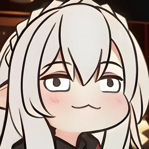 masterpiece,best quality,<lora:ff0-1:0.8>,grey hair,portrait,highres,chibi,