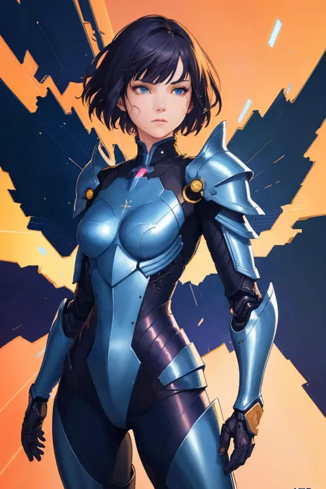 (((Annie Lennox))), (((Dark blue))), (scars), (((Bandaged body))), ((hooded cloak)), (((Quorra))), (((best qualityer: 1.4))), (Unbeatable masterpiece), (hiper HD),(CG 8k hyper-realistic), (((brave face))), (((breasts big))), (((hyper feminine))), sexly girl, Tron,（black bob hair)), ((( sculptural body ))), (((1 Kizi))), Kizi cibernética de 25 anos com perfectbody,,Beautiful and well-groomed face,muscular body:1.2,solid color detailed jacket, (Head to thigh photos)， Complex equipment, green dark，long pants，Tight clothes are dark，With white stars and off-white stripes,,,,,Armor Metal Electronic Parts, Poison tattoos ) INFO, Kizi, (((standing alone))), pirralha violent, (((14歳))), sexly, pose de atitude, work of art, post-apocalypse, (((manga style))), bounty hunter, violent, Manic, the way you want, slenderbody, thin but strong, perfectbody, roupa moderna, advanced technology, neon, sleeves with vertical striped pattern, neutral background, (( cowboy shot )). intricate visual