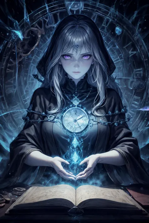 masterpiece, best quality, (realistic), (perfect face), intricate, sharp focus, <lora:add_detail:1>
1 girl, adult icelandic woman, purple eyes, ginger textured hair,
portrait, solo, (full body:0.6), looking down, detailed background, detailed face, (<lora:ChronomancyAI:0.5>, ChronomancyAI, chronomancy theme:1.1), (glowing eyes:1.05), large wide eyes, summoner, cultist, light blue necromancer clothes, amulet, summoning, movement, chanting, ritual, summoning circle, evil crystals, occult power, red gathering summoning energy, (style-swirlmagic:0.7), calling forth supernatural power, underworldly netherworld background, wind, mist, ethereal atmosphere,