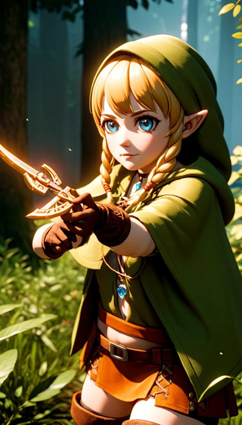 Linkle, extremely beautiful glowing piercing eyes, cinematic scene, hero view, action pose, scenery, detailed background, vivid, masterpiece, best quality, high quality, absurdres <lora:linkle_xl_v1:1>, Photorealistic, Hyperrealistic, Hyperdetailed, analog style, detailed skin, matte skin, soft lighting, subsurface scattering, realistic, heavy shadow, masterpiece, best quality, ultra realistic, 8k, golden ratio, Intricate, High Detail, film photography, soft focus