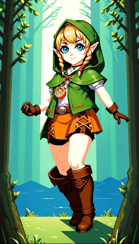 pixel-art Linkle, extremely beautiful glowing piercing eyes, cinematic scene, hero view, action pose, scenery, detailed background, vivid, masterpiece, best quality, high quality, absurdres <lora:linkle_xl_v1:1> . low-res, blocky, pixel art style, 8-bit graphics
