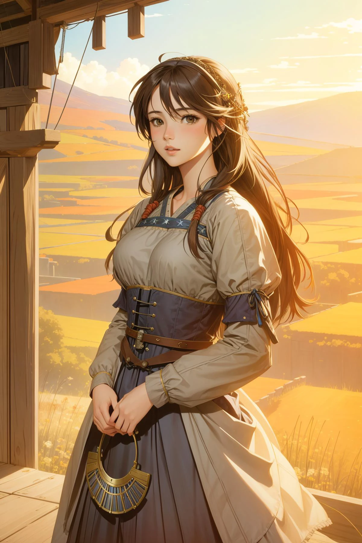 1girl, (comics art stylized by David Finch:0.7) and (Daniel Ridgway Knight:1.3) and (John Butler Yeats:1.1) and (Junya Watanabe:0.7) , fantasy art, [elegant Redshift render, awardwinning Airbrush painting, masterpiece VRay, Tudor blossoms and forest, Dullcore, hyper detailed, landscape of a Maximalist Classic Vibrant ([Ridge:The Badlands:4]:1.3) from inside of a Alpine, bold lettering, Thunderstorm, Illustration, Fairy-Tale, surreal, soft lighting, telephoto lens, Provia, Embroidery, Plain white background, extremely beautiful, 64K::16]