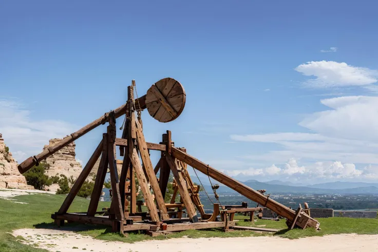(masterpiece, best quality:1.2), ultra-detailed, Trebuchet, (realistic:1.5), <lora:EdobMedievalCatapult_v1.0:0.8>