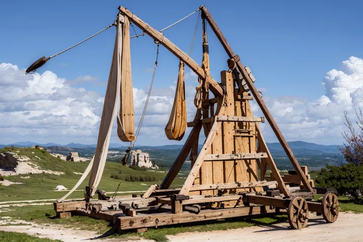 (masterpiece, best quality:1.2), ultra-detailed, Trebuchet, (realistic:1.5), <lora:EdobMedievalCatapult_v1.0:0.8>