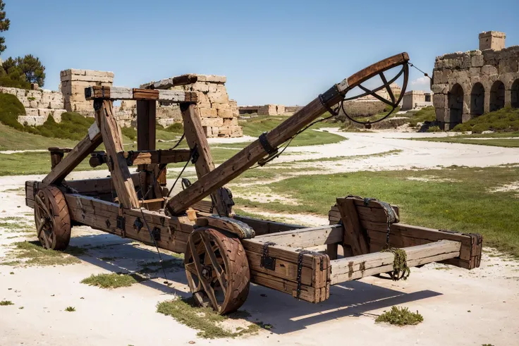 (masterpiece, best quality:1.2), ultra-detailed, catapult, (realistic:1.5), <lora:EdobMedievalCatapult_v1.0:0.8>