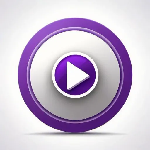 mbltb,icon,no humans,(white background:1.2),simple background,Purple icon,(Video:1.2),rotundity,