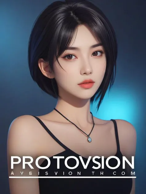 (under the title banner text logo "PROTOVISION":1.3),a lone beautiful woman stands poised,waiting,an anxious look on her beautiful face,illustrated by {1-3$$ and by $$$__animeartist__|__animeartist__|__animeartist__},