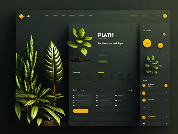 UI design, web, plant
