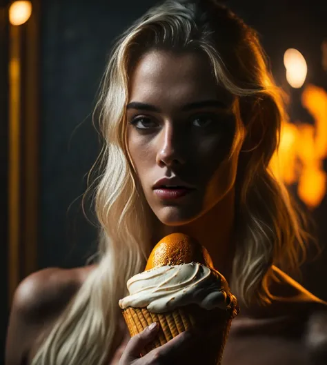 raw picture of a cute 21-years old girl licks a big cone of melting ice cream, ((ice cream flows down her arms and chin)), wearing a sports top and thong, blonde, erect nipples, ((high detailed skin, skin details)), sharp focus, volumetric fog, 8k uhd, dslr, high quality, film grain, cute big breasts, portrait, character, xvideos, ActionHelper, PortraitHelper, knickers, stockings, post-processing, max detail, massive scale, detailed, pornhub, tiktok, makeup, skin details, blushing, nostrills, roughness, real life, ultra realistic, realistic, photorealism, photography, cryengine, ultra realistic, 8k uhd, photography, SEMI-SILHOUETTE light, portrait, character, xvideos