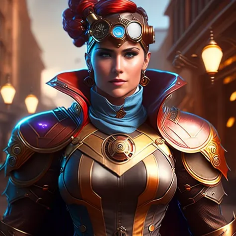 steampunk superhero evolving, breathtaking, 32k resolution, epic, unreal 5, sharpen