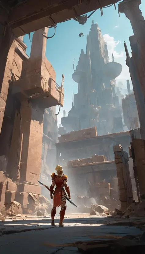 full body shot solo, woman, (short blonde hair, expressive eyes, look of agony on face, skinny, small perky breasts, skimpy white bikini, torn white stockings:1.3, clothes dirty and torn:1.5, sweaty body, , chained to a large stone pillar, arms overhead, standing on shaky legs, (masterpiece), inside a large gladiator arena with a dirt floor, (volumetric lighting)