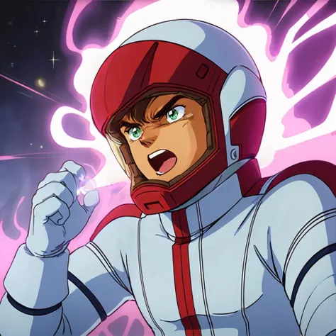 masterpiece,high quality,solo,cockpit,
<lora:judauashta004:0.7>,
judauashta,1boy,
brown hair,green eyes,
judauspacepilotsuit,
spacehelmet,
spacepilotsuit,
gloves,
aura effect,angry,shouting,space,